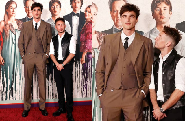 Với chiều cao 1,96 m, Jacob Elordi biến mọi đồng nghiệp thành người tí hon. Ảnh: Page Six.