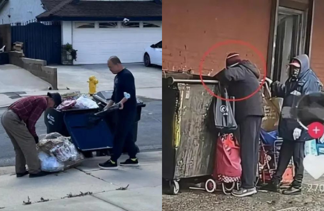 Dân tình xứ Trung bàn tán xôn xao trước hình ảnh vợ chồng diễn viên Lữ Lệ Bình - Tôn Hải Anh đi nhặt rác ở Mỹ. Ảnh: Sina.