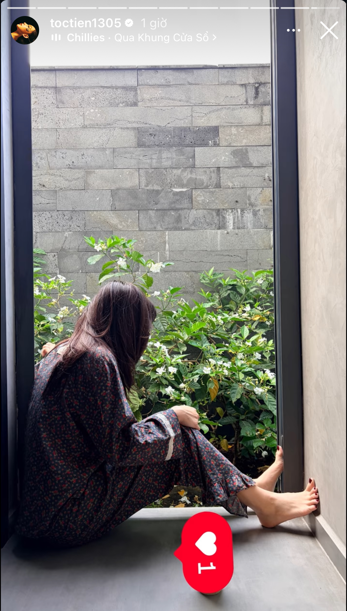   Vừa qua, cư dân mạng soi ra cô check-in tại căn biệt thự từng chung sống với chồng cũ Touliver. Ảnh: FBNV  