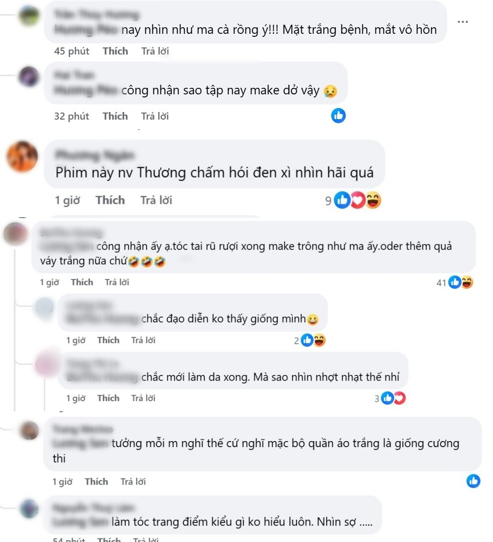 Tạo hình mới khiến cô lộ nhiều khuyết điểm