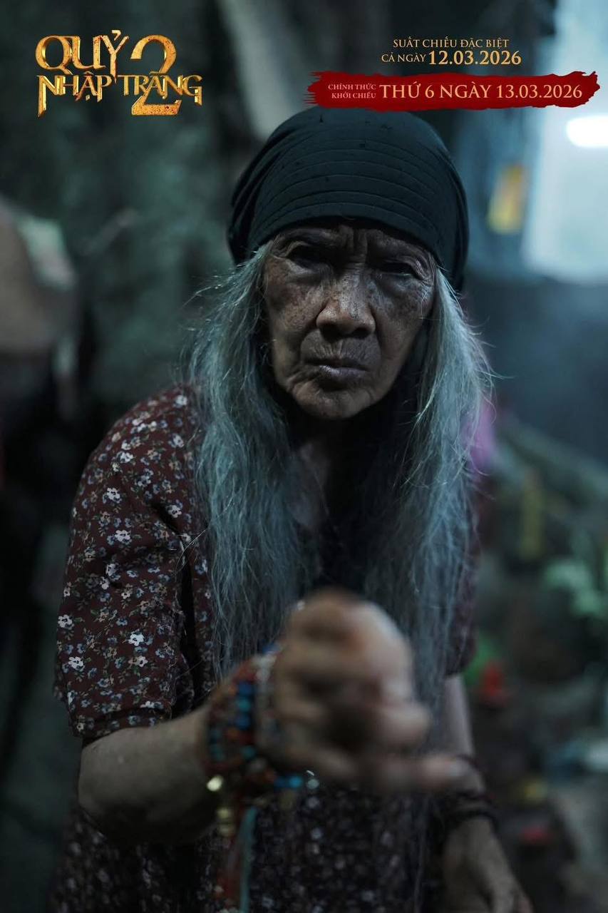 Nghệ sĩ Thanh Hiền lột xác thành bà đồng vừa ma mị vừa bí ẩn trong Quỷ Nhập Tràng 2
