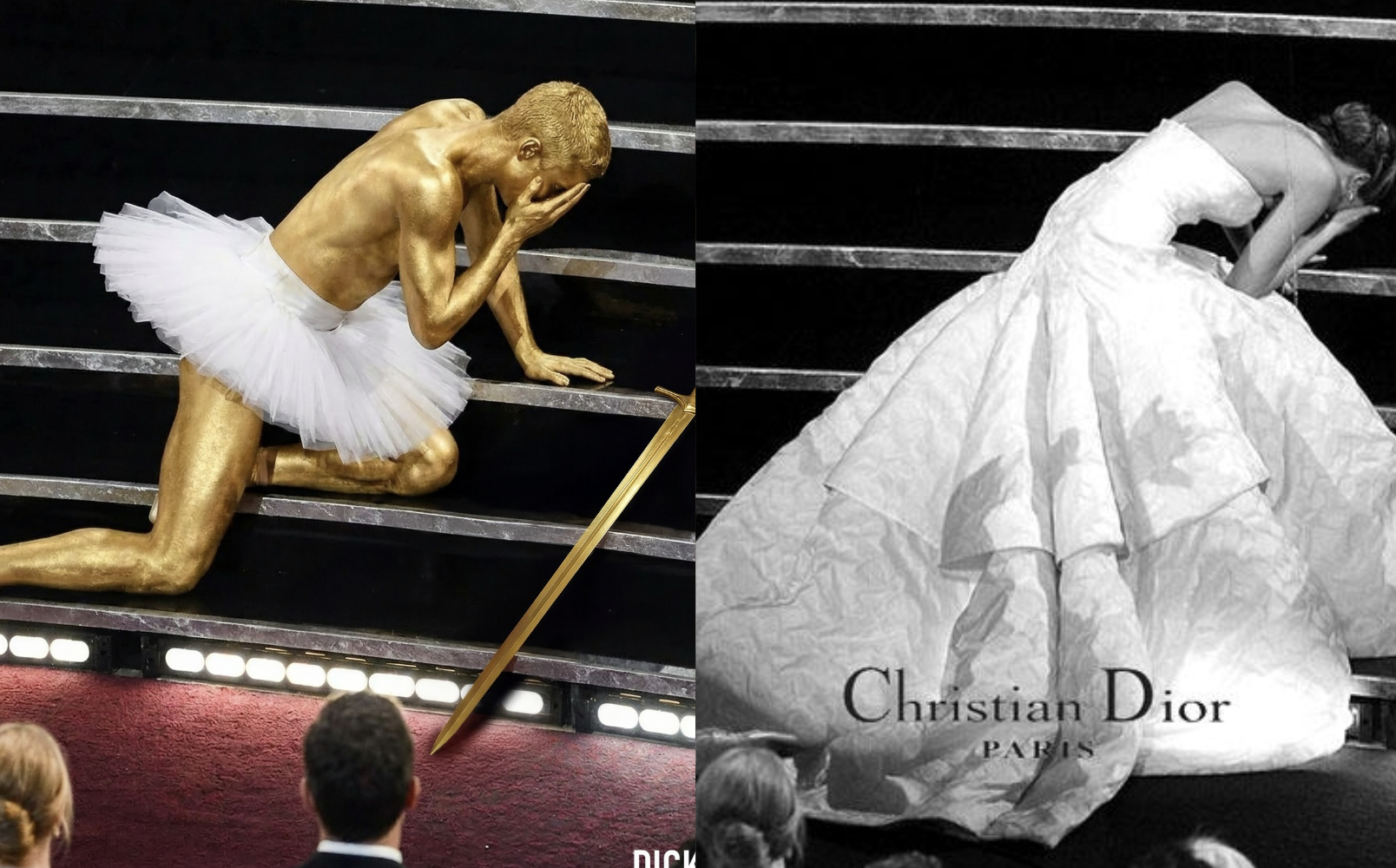 Anh cũng gục ngã trước thềm danh vọng ở vị trí từng tạo nên cú ngã triệu đô của Jennifer Lawrence (Ảnh @rickdick_).