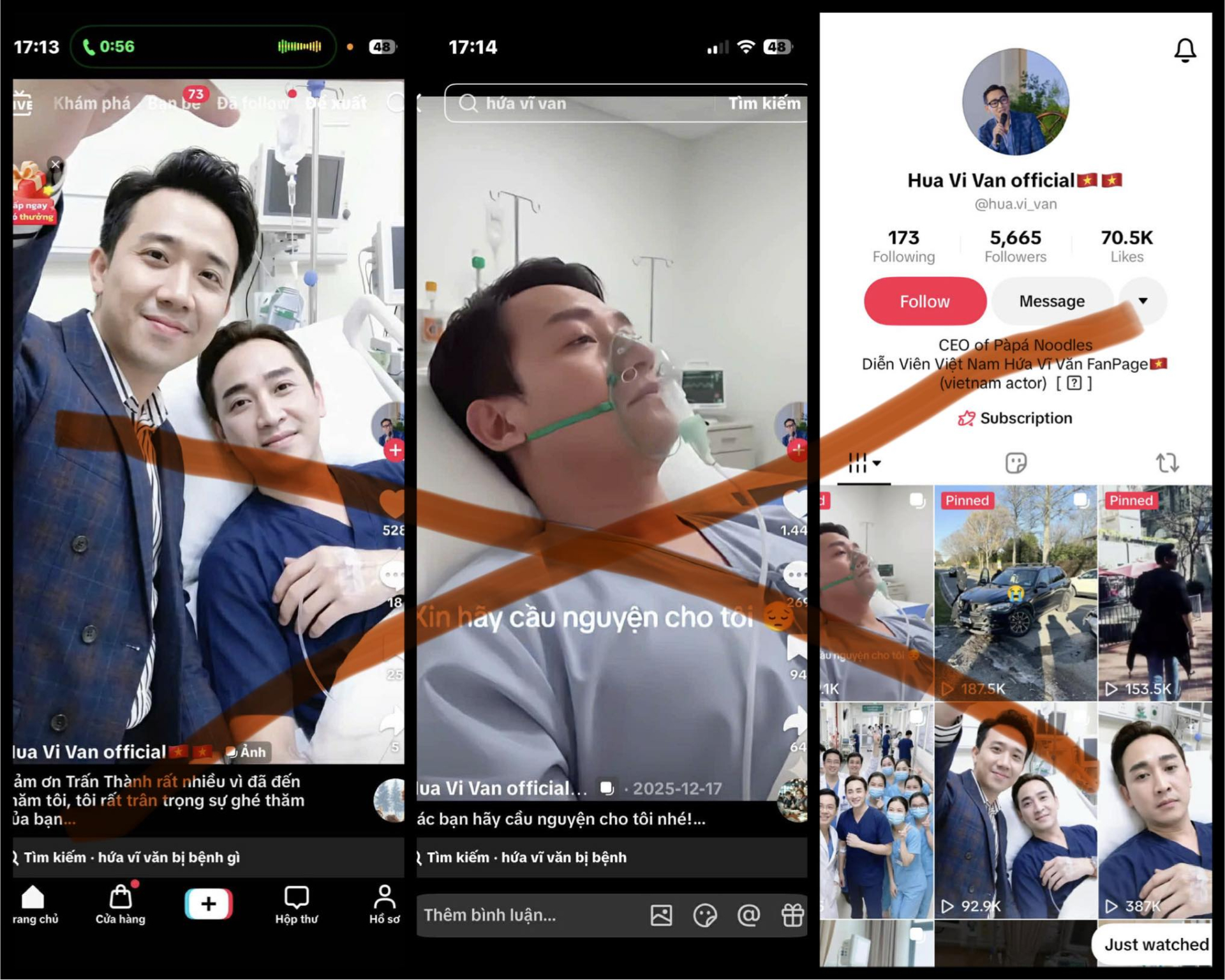 Hứa Vĩ Văn bức xúc trước việc bị giả mạo trên mạng xã hội