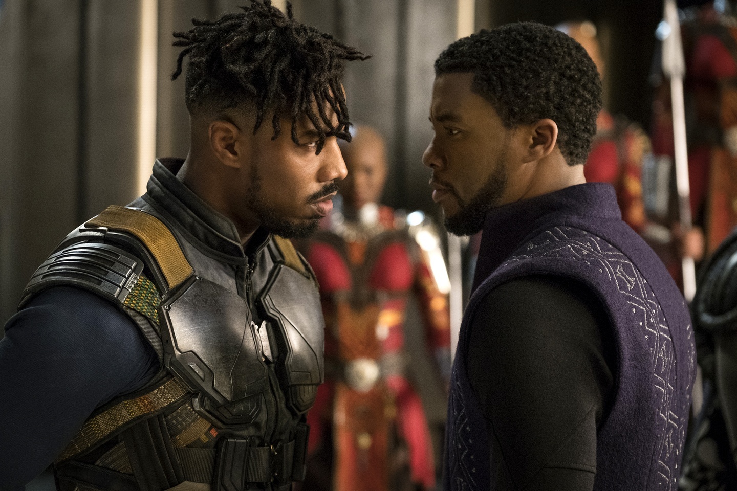 Tài tử Michael B. Jordan có màn thể hiện ấn tượng trong Black Panther. Ảnh: Mavel. 