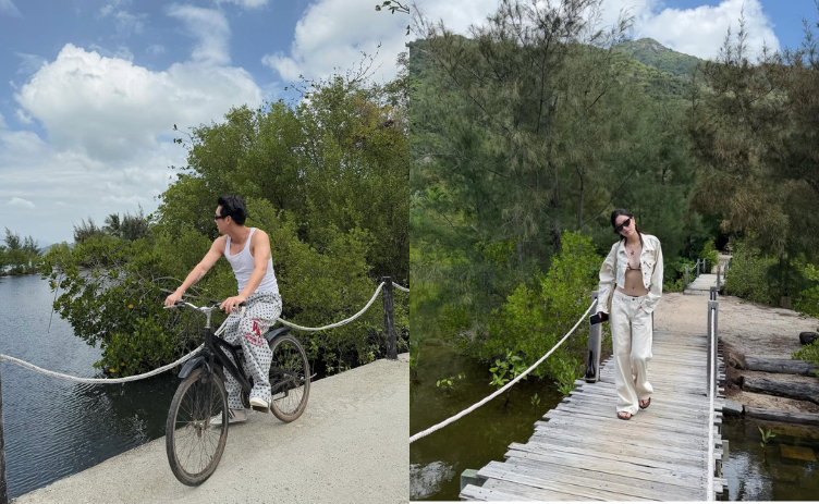 Dù không có khoảnh khắc chung đôi nào nhưng từ địa điểm, cảnh vật cho đến ngóc ngách trong resort thì cư dân mạng chắc mẩm cả hai du lịch cùng nhau