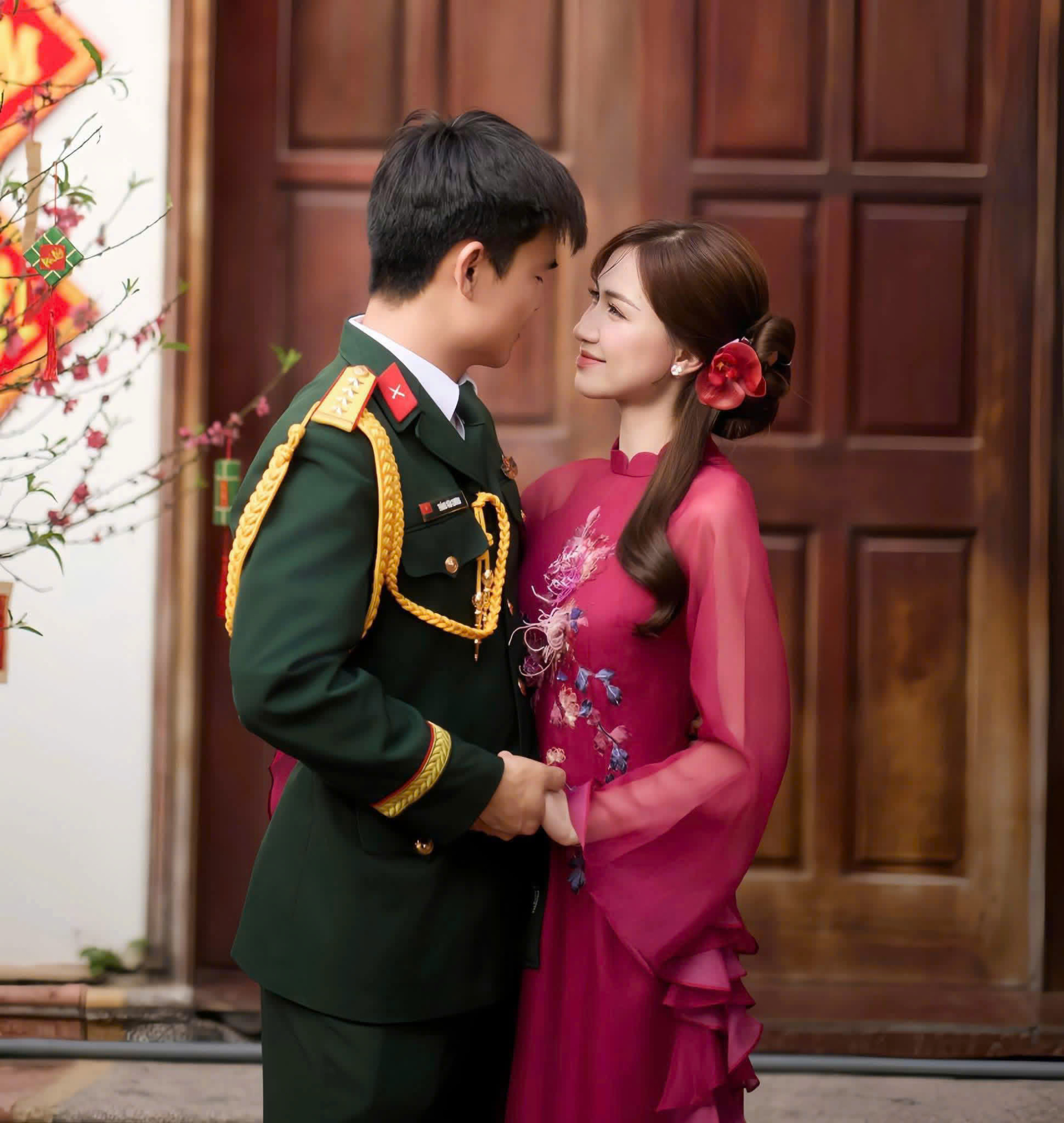 Sau khi công khai chuyện tình cảm, hình ảnh của Hòa Minzy và Thăng Văn Cương nhận được sự quan tâm rất lớn. Ảnh: FBNV