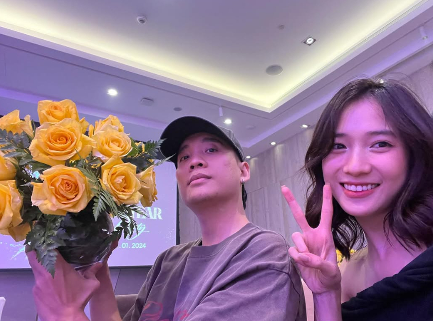   Trâm Anh và JustaTee gặp gỡ nhau tại một sự kiện và nảy sinh tình cảm. Ảnh: FBNV  