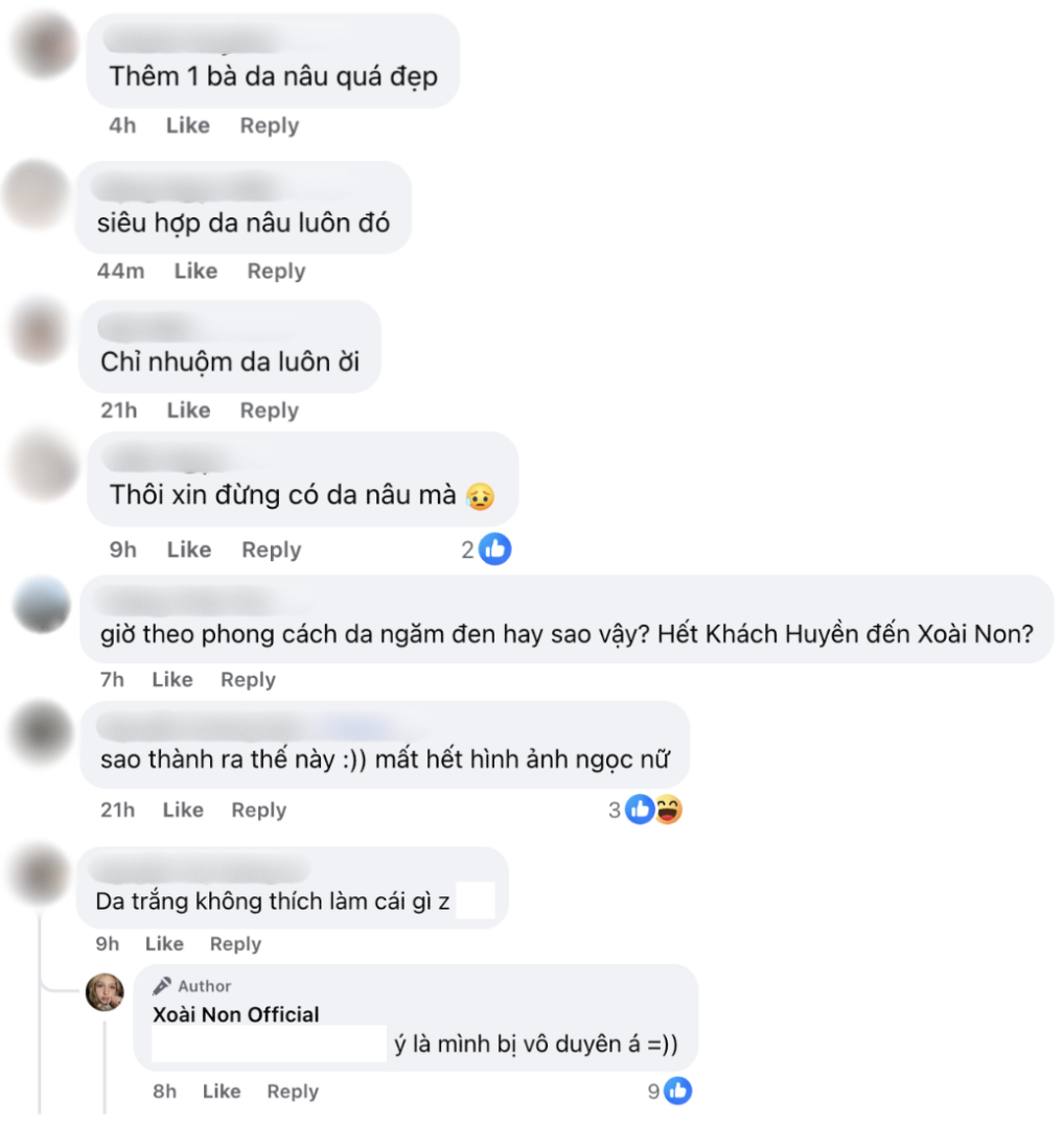 Cư dân mạng chia làm 2 nửa quan điểm như bất kỳ cuộc tranh cãi nào khác. Trong khi đó Xoài Non không ngại đáp trả một bình luận sớm khẳng định, mà không có thêm lý giải nào (Ảnh chụp màn hình).