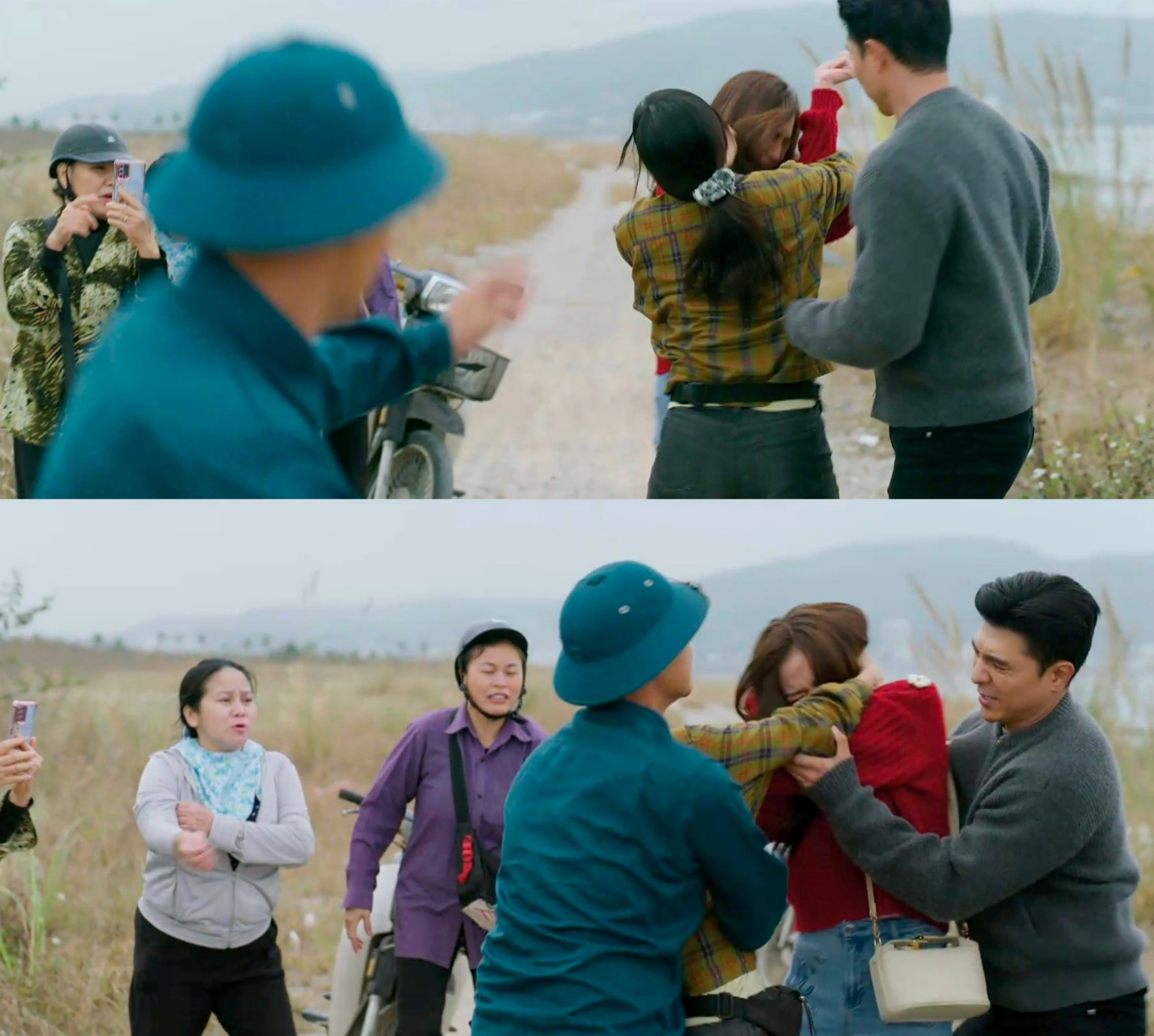 Khi thấy Hà Lệ mặt dày đeo bám Kiên, Linh không nhịn được mà lao vào đánh nhau