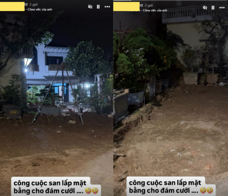 Em trai Hòa Minzy đăng tải hình ảnh căn biệt thự đang thi công và nhắc tới việc chuẩn bị cho đám cưới. Ảnh: IGNV