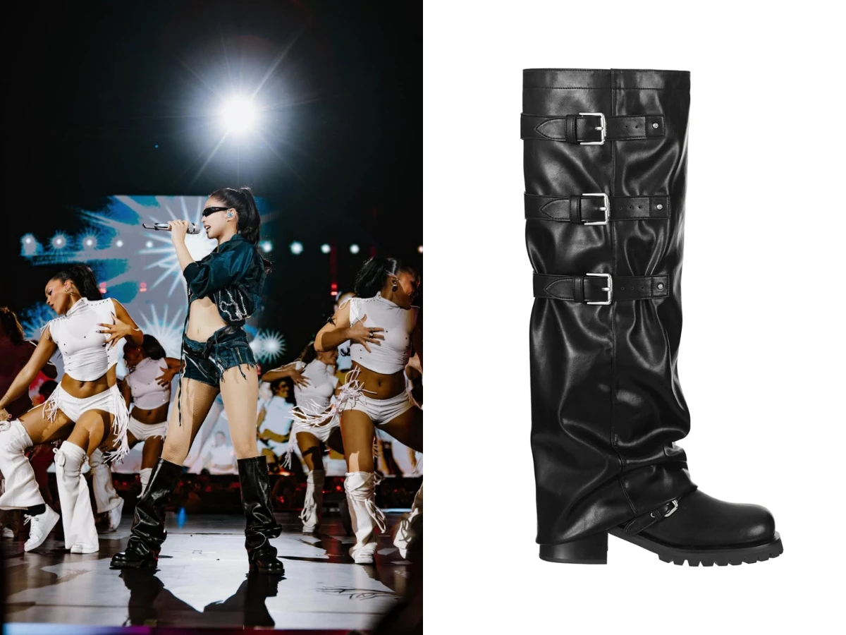 Trinity Slouch Boots màu đen cũng xuất hiện (Ảnh X, STAND OIL).