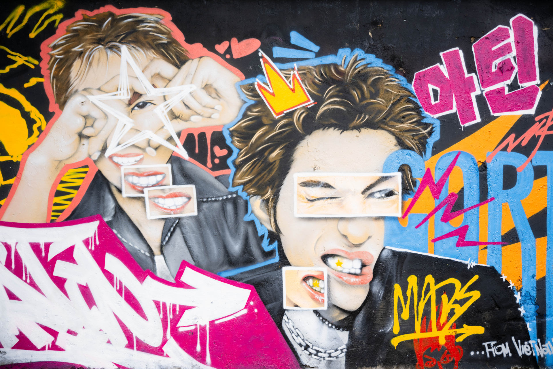 Bức tường graffiti ở Hà Nội khiến hội fan girl rần rần check-in