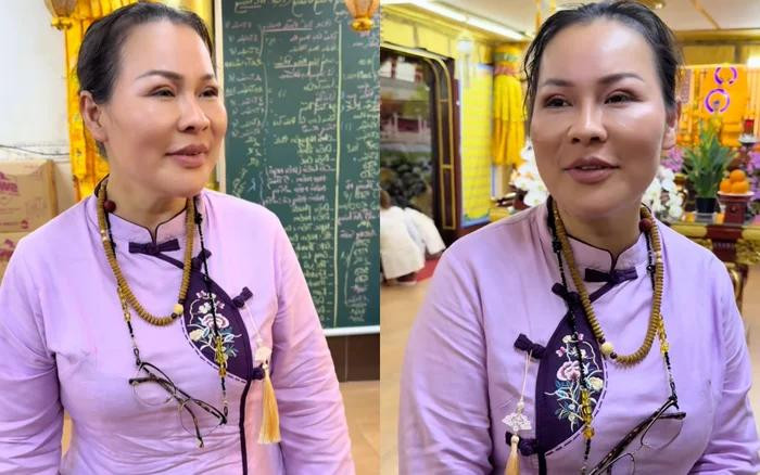 Doanh nhân Nguyễn Ngọc Tiền từng phủ nhận việc tổ chức lễ cúng cho chồng để thu phong bì (Ảnh: Tổng hợp)