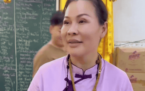 Doanh nhân Ngọc Tiền từng chia sẻ lý do không về Hóc Môn dự lễ thất là do nhà chồng không muốn cô về (Ảnh: Tổng hợp)