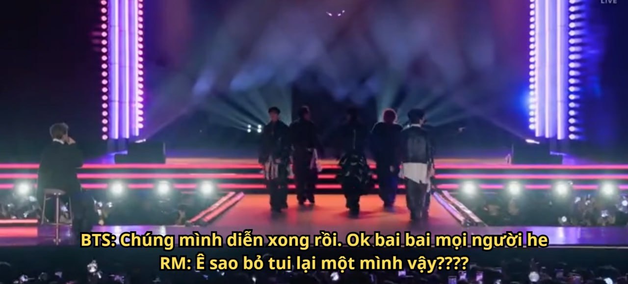 Khoảnh khắc hài hước đang được chia sẻ trên mạng xã hội (Ảnh: bangtanboysvn)