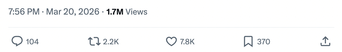 Tính đến trưa 21/3, chia sẻ của cô dâu đã nhận về 1,7 triệu lượt xem