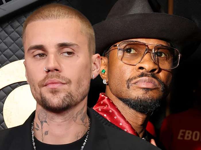 Cả Justin Bieber và Usher đều là những ngôi sao lớn trong ngành. Ảnh: TMZ