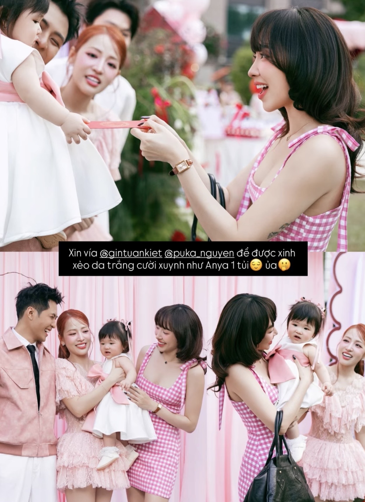 Tóc Tiên xin vía ngoại hình xinh xắn của con gái Puka (Ảnh IGNV).
