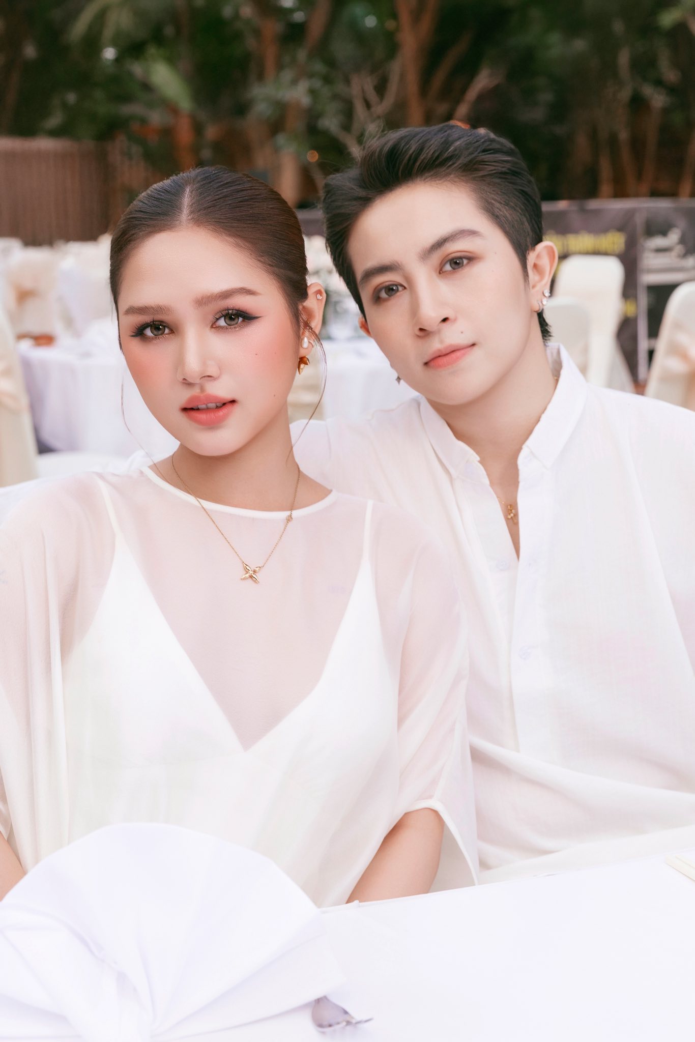 Xoài Non và Gil Lê đẹp đôi khi đến chúc mừng gia đình Puka và Gin Tuấn Kiệt 