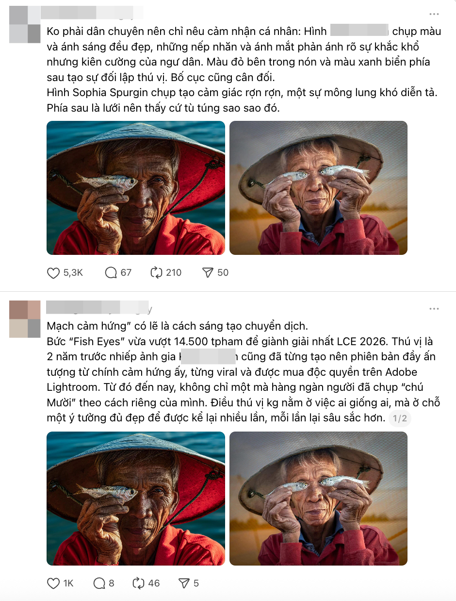 Trên Threads xuất hiện nhiều topic bàn luận về 2 bức ảnh đang viral