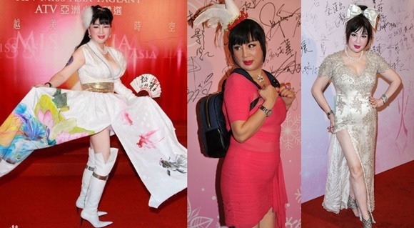 Cung Tuyết Hoa gây ồn ào vì ăn mặc lố lăng. Ảnh: Baidu