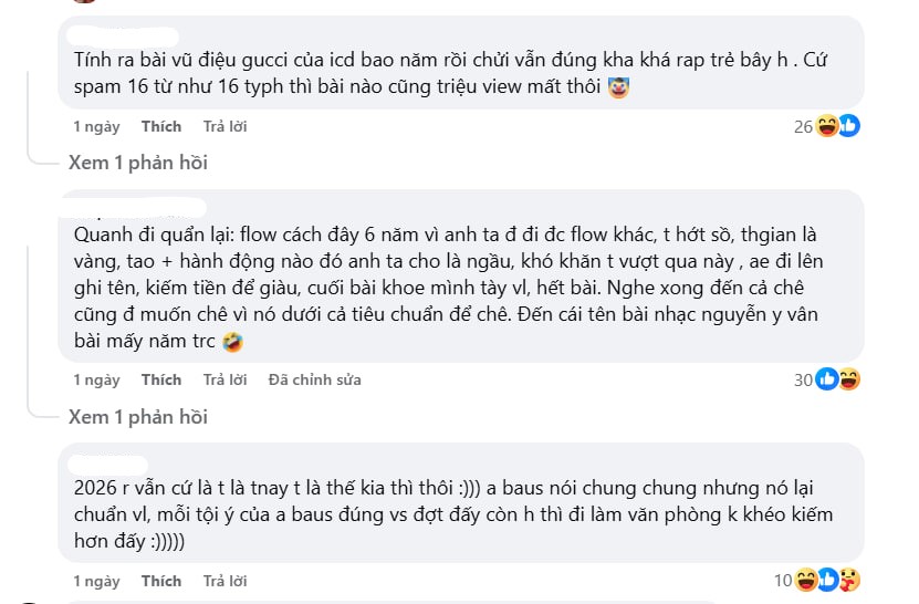 Nhiều ý kiến nhận định cách nhả chữ của 16 Typh trong sản phẩm này thiếu sự đa dạng, tạo cảm giác rập khuôn bài nào cũng như bài nào (Ảnh cap màn hình)