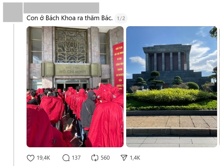 Bài đăng của nam sinh viên trên Threads. Nguồn: Hoàng Tân.