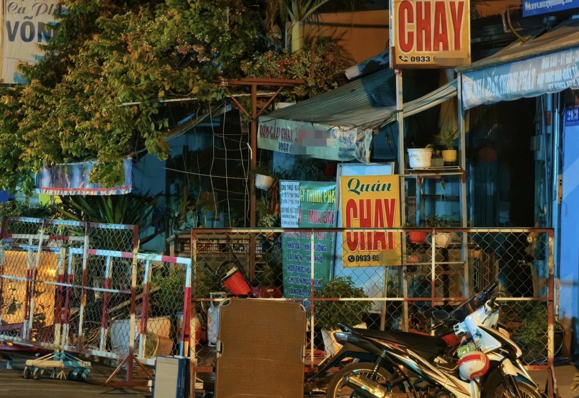 Hiện trường xảy ra vụ hoả hoạn