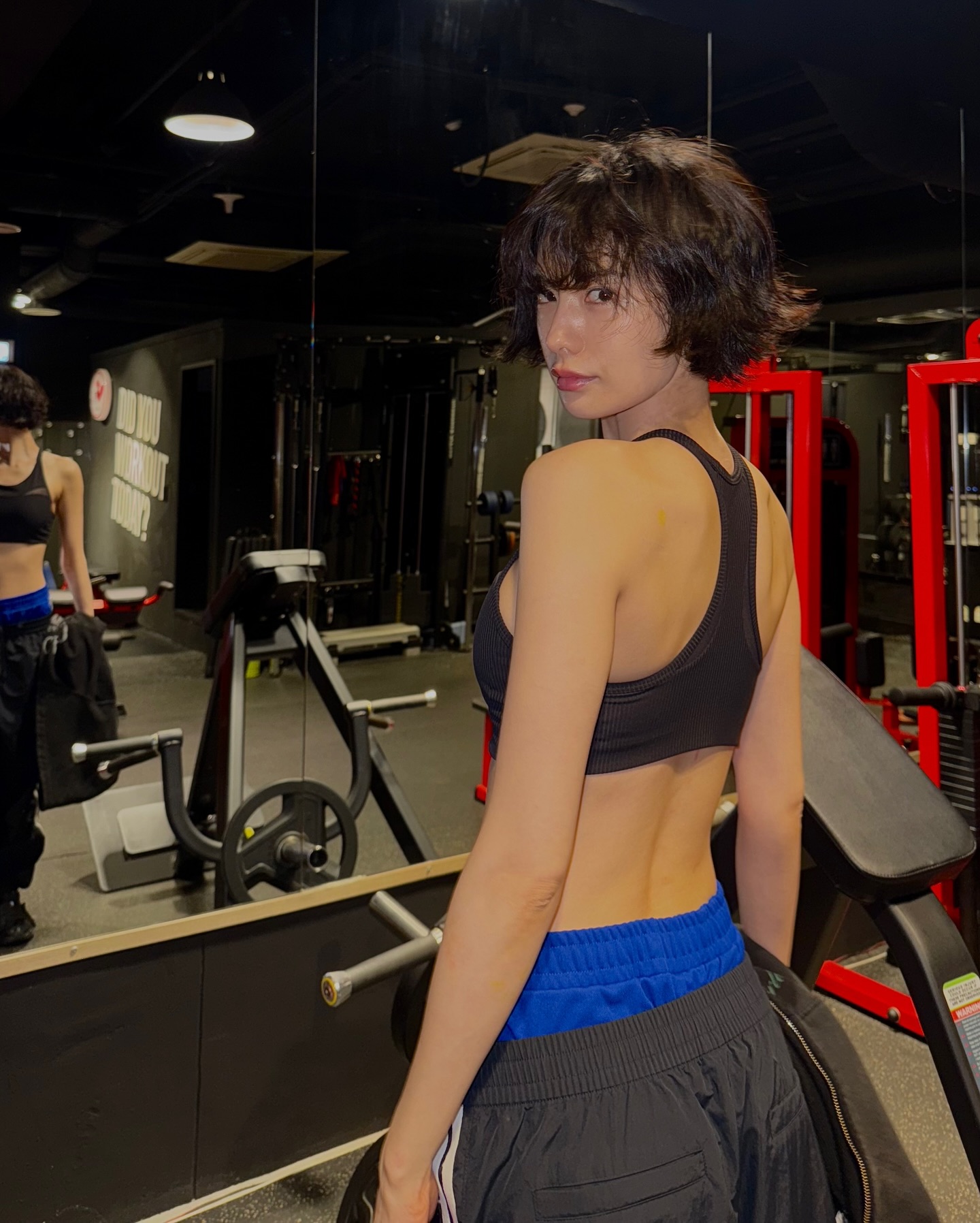 Gym là bộ môn Nana lựa chọn để giữ dáng. (Ảnh: Instagram)