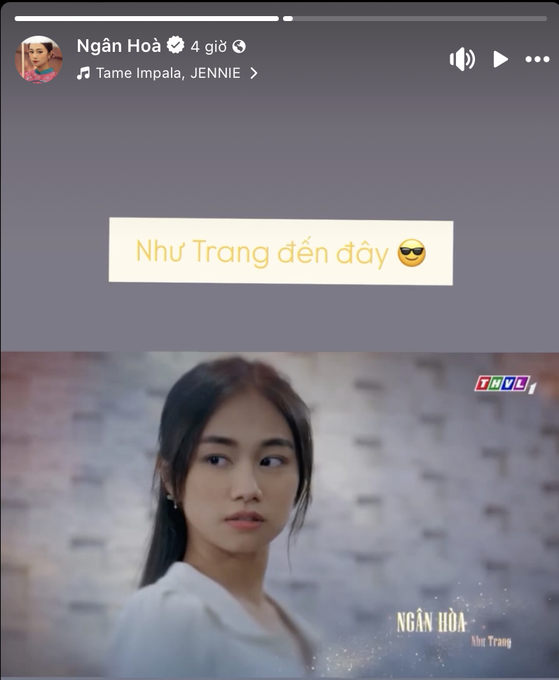 Ngân Hoà có chia sẻ trên MXH sau 9 tháng im hơi lặng tiếng, đóng băng trang cá nhân (ảnh: FBNV)