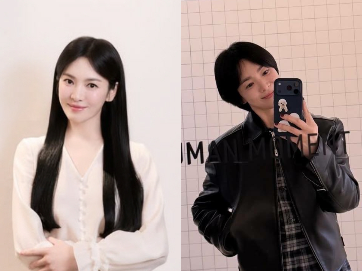 Đặc biệt, mái tóc dài của Song Hye Kyo đã chiếm trọn spotlight trong màn xuất hiện mới đây. Công chúng tranh cãi xem nữ diễn viên nối tóc hay đội tóc giả bởi cách đây ít lâu, cô vẫn còn để tóc ngắn. Ảnh: Naver