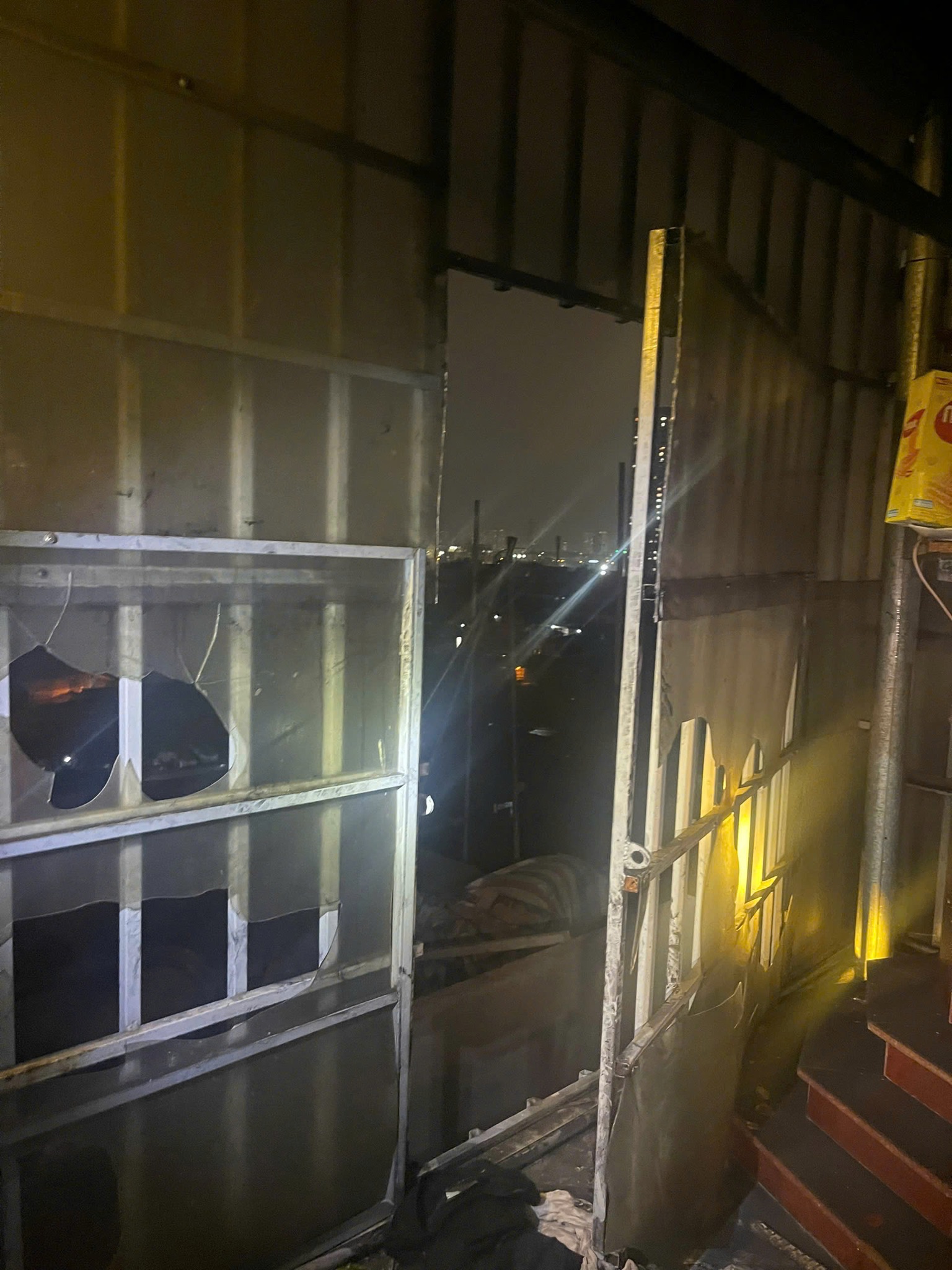 Hiện trường vụ cháy (Ảnh: Công an TP Hà Nội)