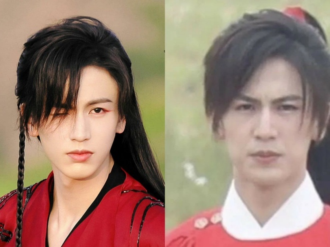 Trong hình ảnh chưa photoshop, nam diễn viên lộ làn da kém sắc, có dấu hiệu lão hóa sớm, khác hẳn với diện mạo không tỳ vết trong hình do studio đăng tải. Ảnh: Weibo.