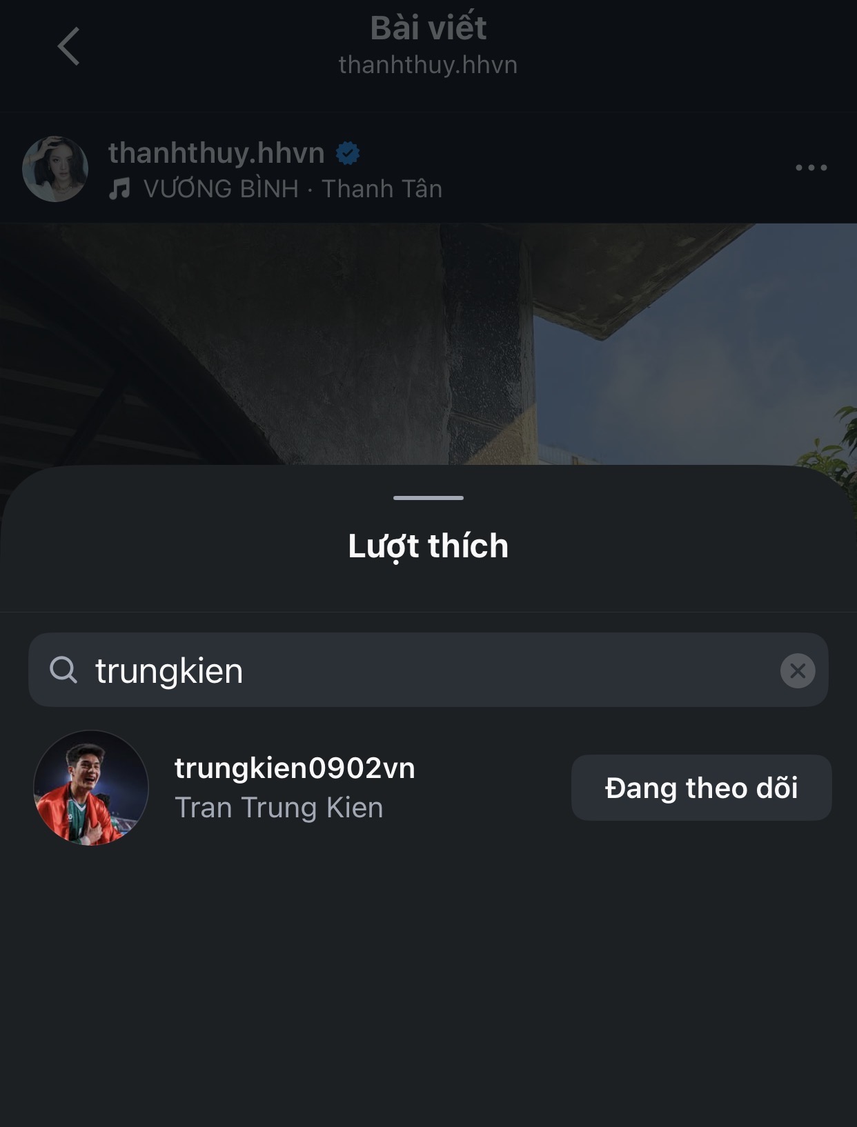 Bài viết gần nhất của Thanh Thuỷ mà Trung Kiên để lại tương tác