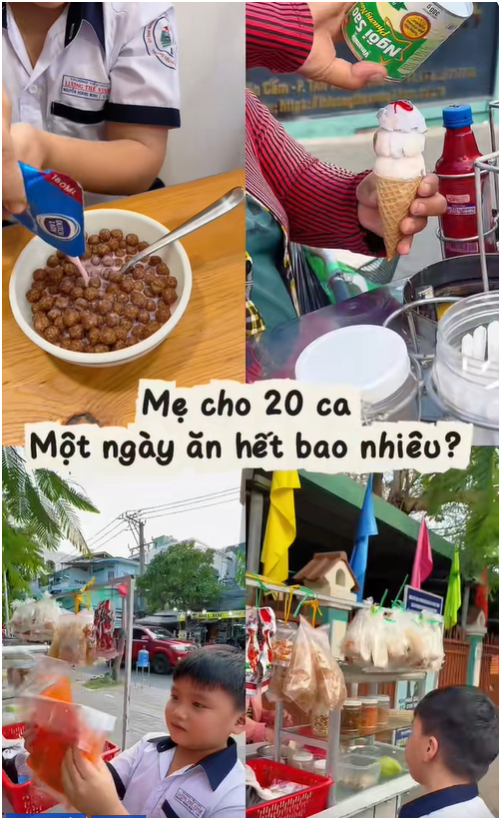 Bé trai lớp 1 ở TP.HCM gây sốt với series tiêu 20K mẹ cho, có sổ ghi chép chi tiêu theo ngày