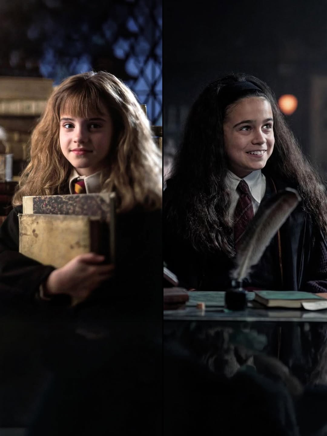 Arabella Stanton được đánh giá giống Hermione bản gốc hơn Emma Watson (ảnh trái). Ảnh: Wealth.