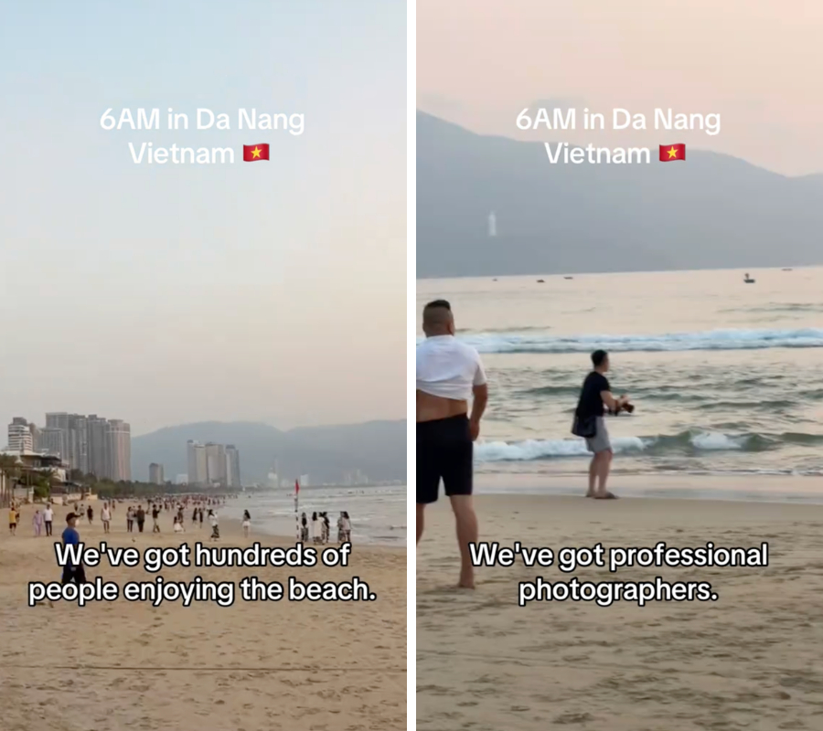 Khách Tây sốc trước hàng trăm người Việt làm hành động lạ lúc rạng sáng