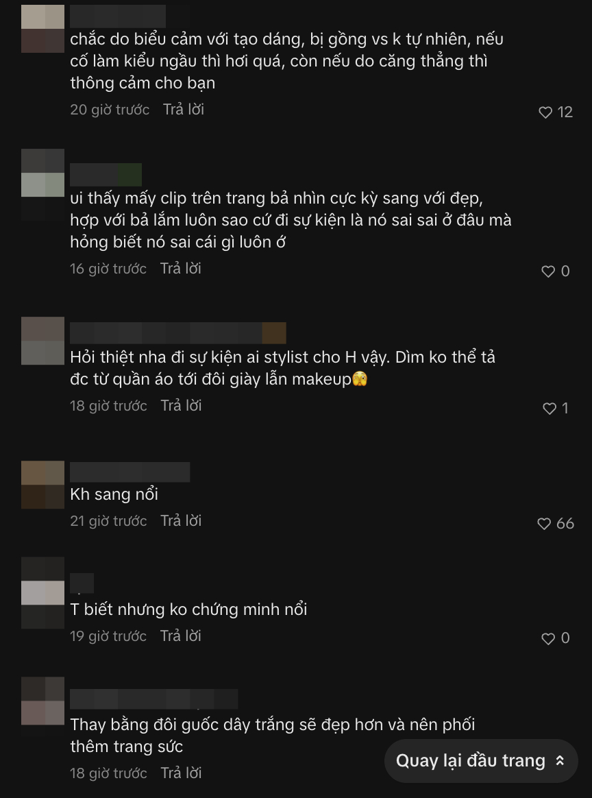 Cộng đồng mạng để lại nhiều bình luận trái chiều dưới các đoạn clip có sự xuất hiện của Huyền 204