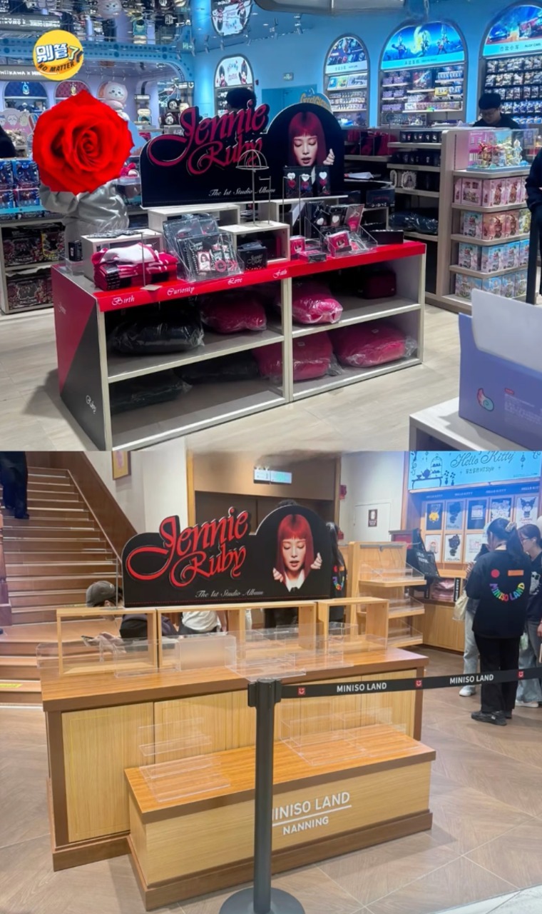 Các kệ hàng sạch trơn sau cuộc