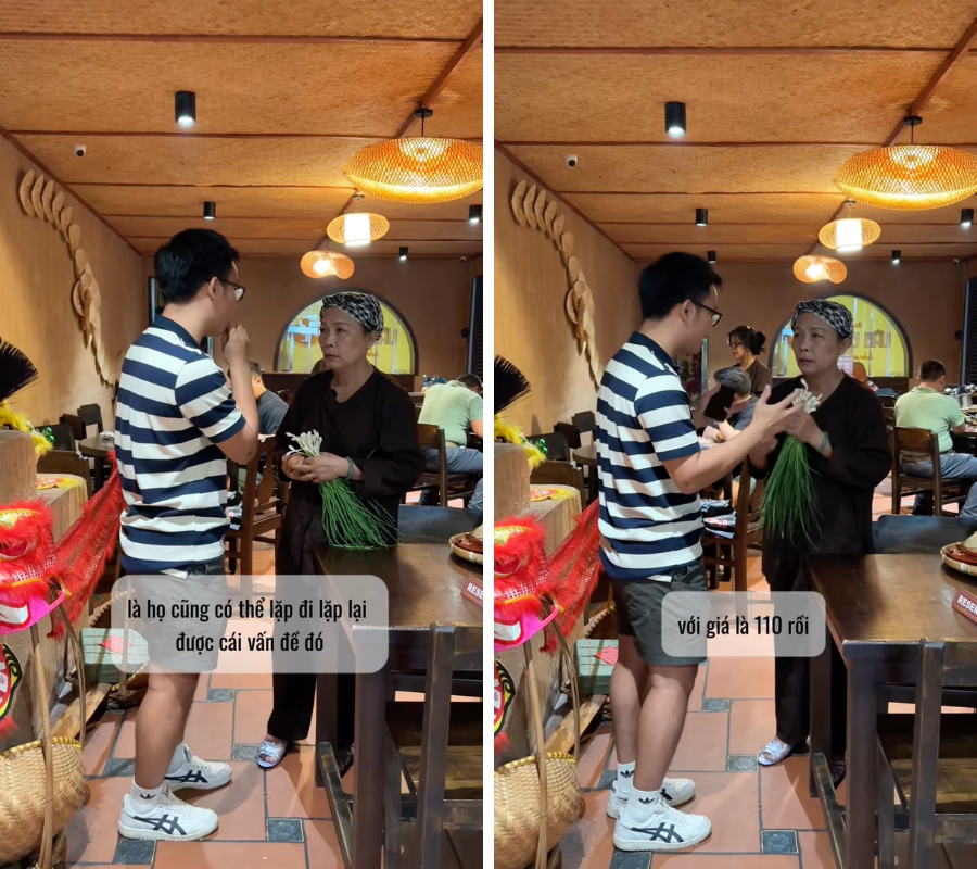 Sự xuất hiện của nam thanh niên khiến nhiều người bất ngờ