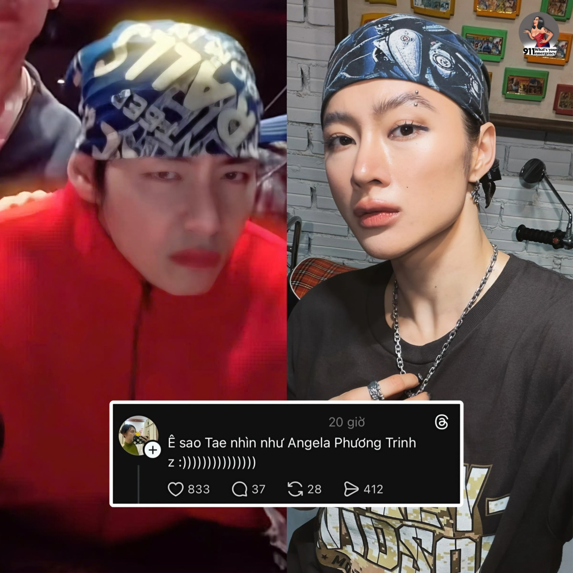 Cư dân mạng réo tên Angela Phương Trinh vào đoạn clip của V