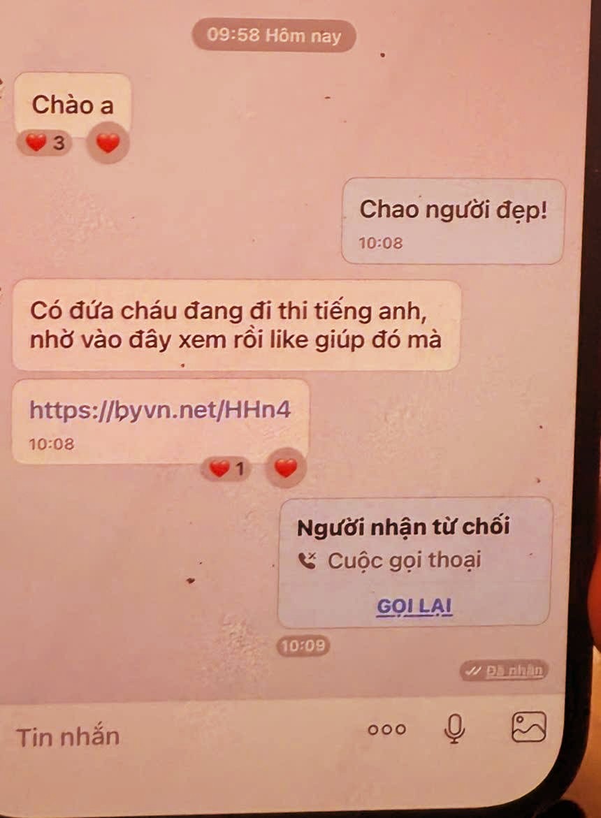 Những tin nhắn lừa đảo