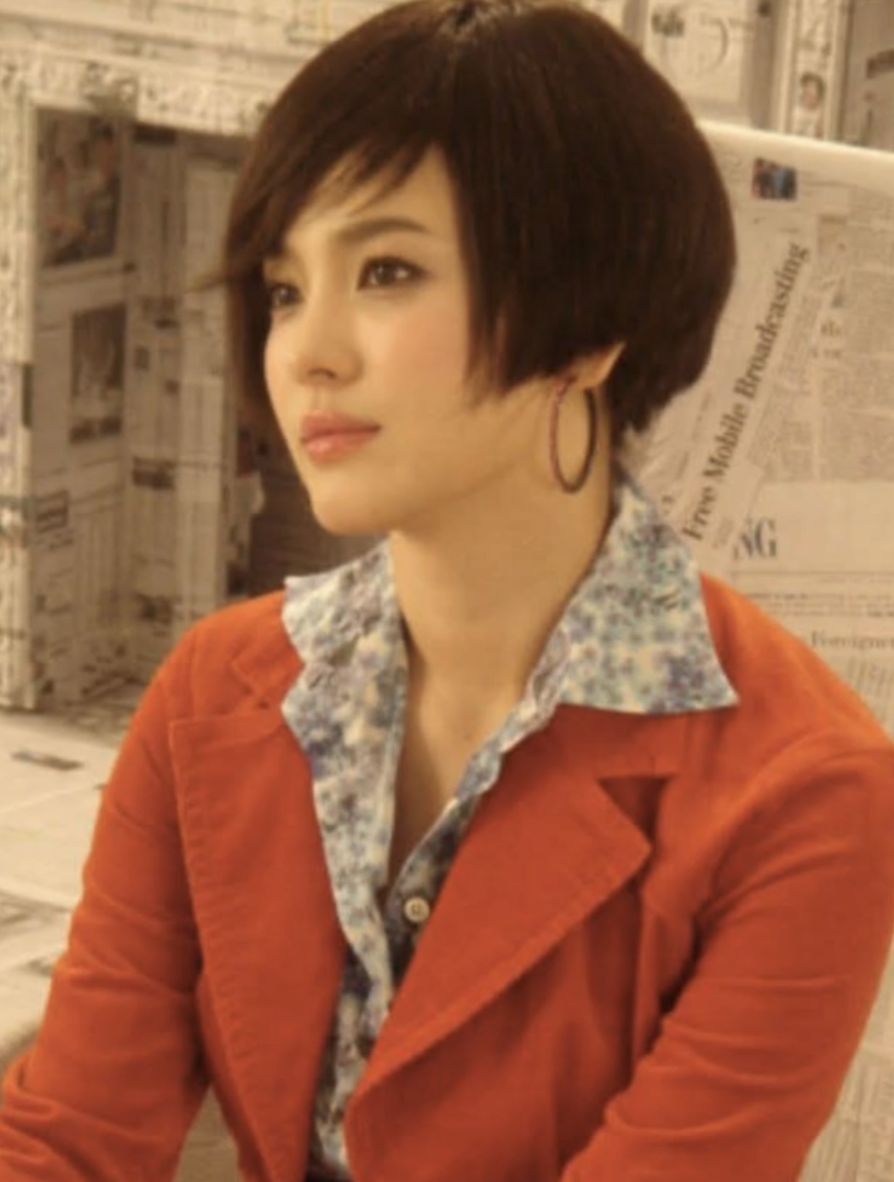 Kiểu tóc này có thể dìm visual không ít mỹ nhân, nhưng với Song Hye Kyo là không thể. (Ảnh: Instagram)