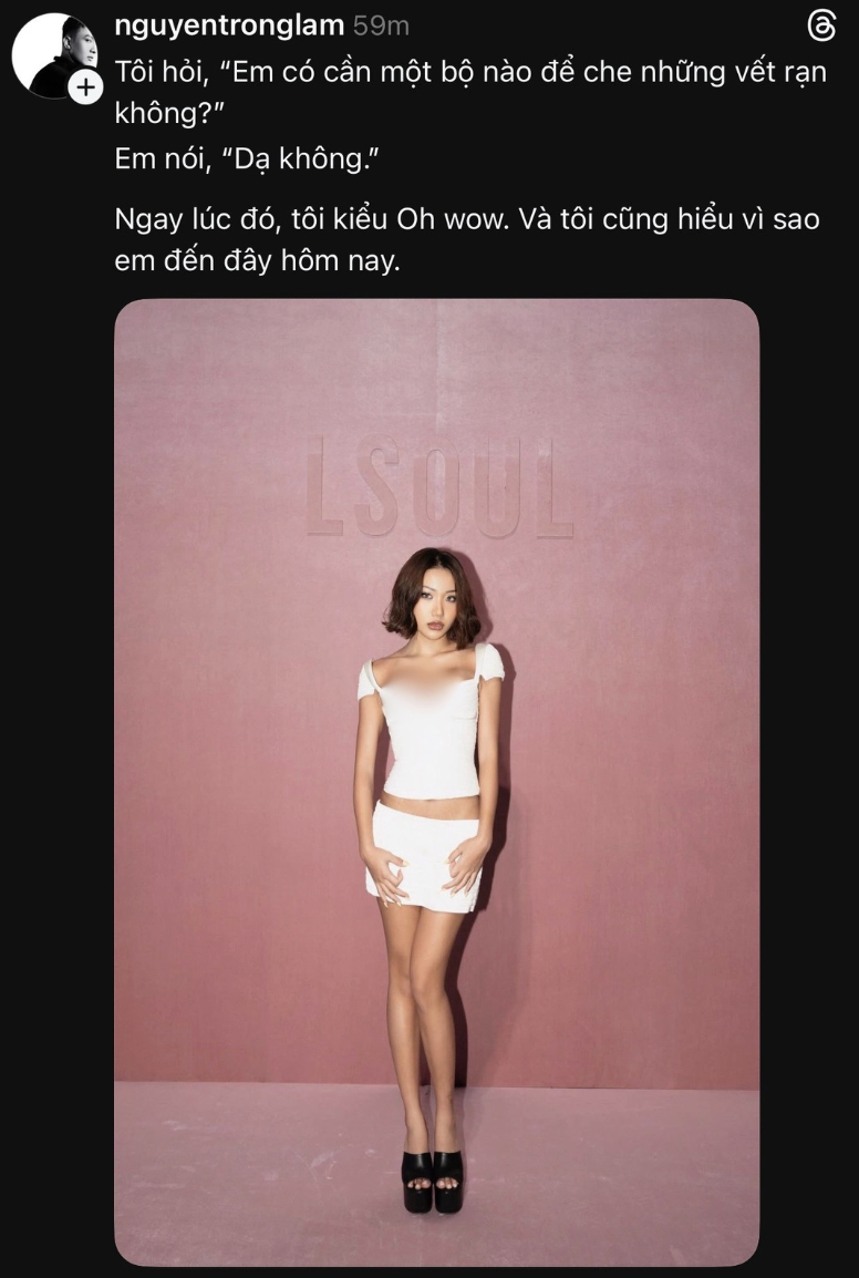 Tiết lộ từ thương hiệu về việc lựa chọn trang phục của Huyền 2K4 (Ảnh chụp màn hình).