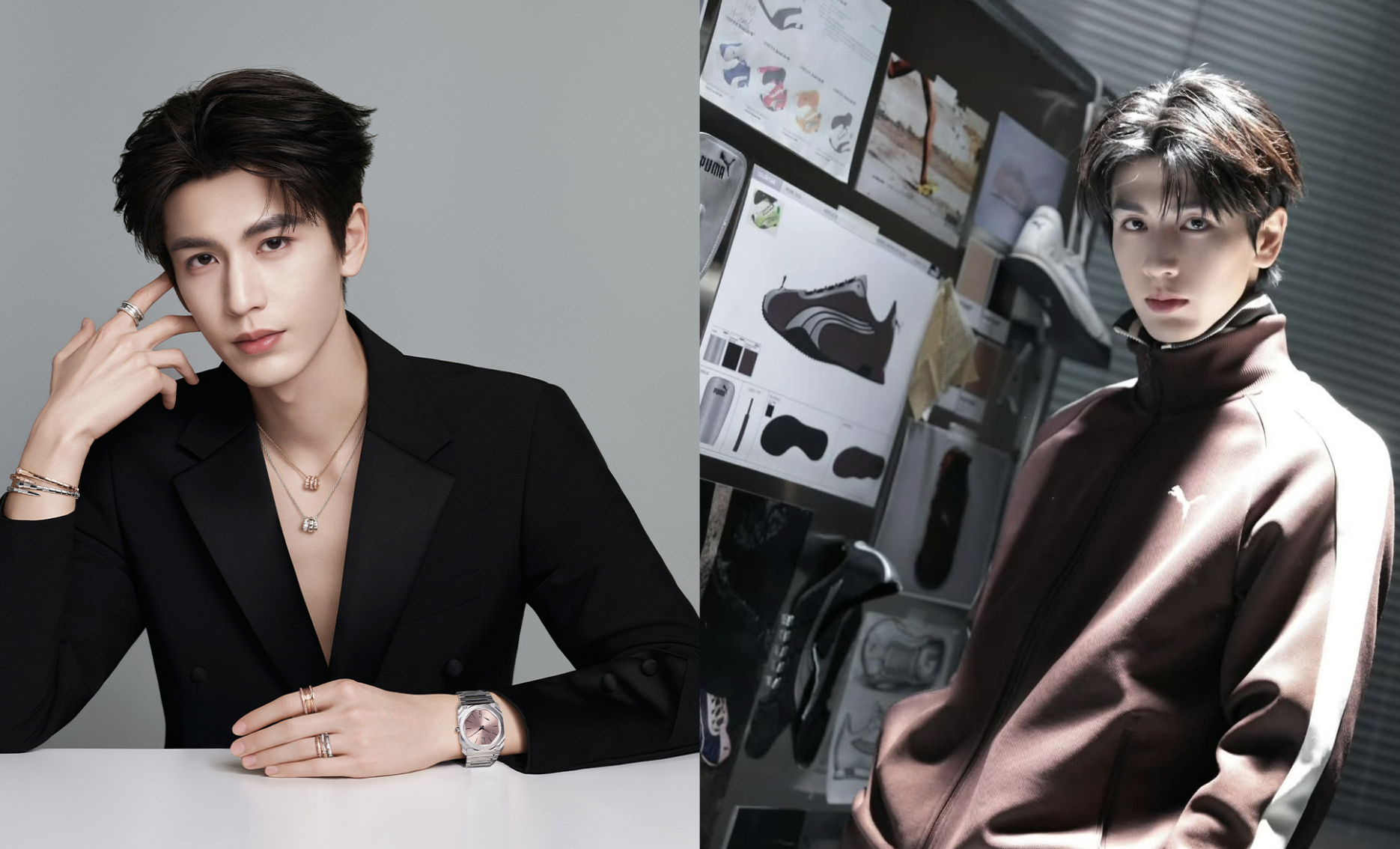 Trương Lăng Hách vừa có thêm 2 bản hợp đồng mới với BVLGARI và PUMA đầu năm nay (Ảnh Instagram).