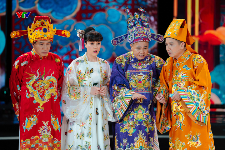 Chương trình có sự tham gia của dàn gương mặt quen thuộc như NSND Quốc Khánh, NSND Tự Long, NSƯT Chí Trung, NSƯT Quang Thắng, Vân Dung, Trung Ruồi và Duy Nam. Nguồn: VTV