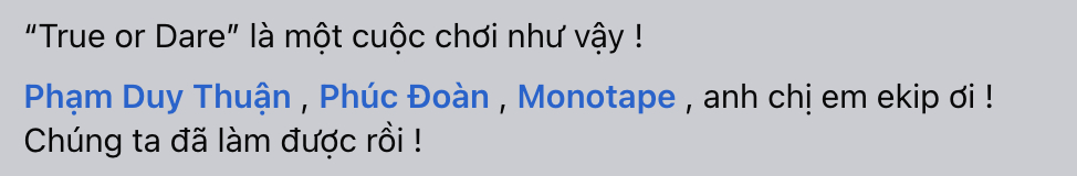 Kiên Ứng bị phát hiện viết sai chính tả tên MV thành True Or Dare