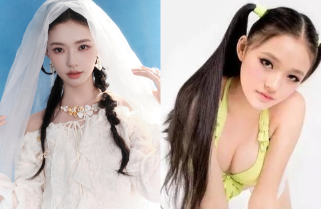 Ảnh quá khứ gợi cảm hồi 14 tuổi khiến hình tượng ngây thơ của Lâm Duẫn sụp đổ trong mắt công chúng. Ảnh: Weibo.