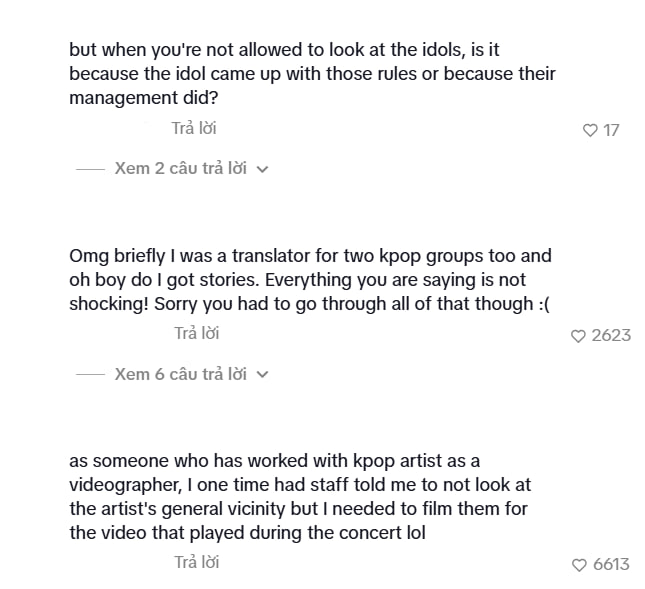 Các bình luận bên dưới video cho biết đây là những góc khuất hoàn toàn có thể suy đoán ra từ môi trường phúc tạp như Kpop (Ảnh cap màn hình)