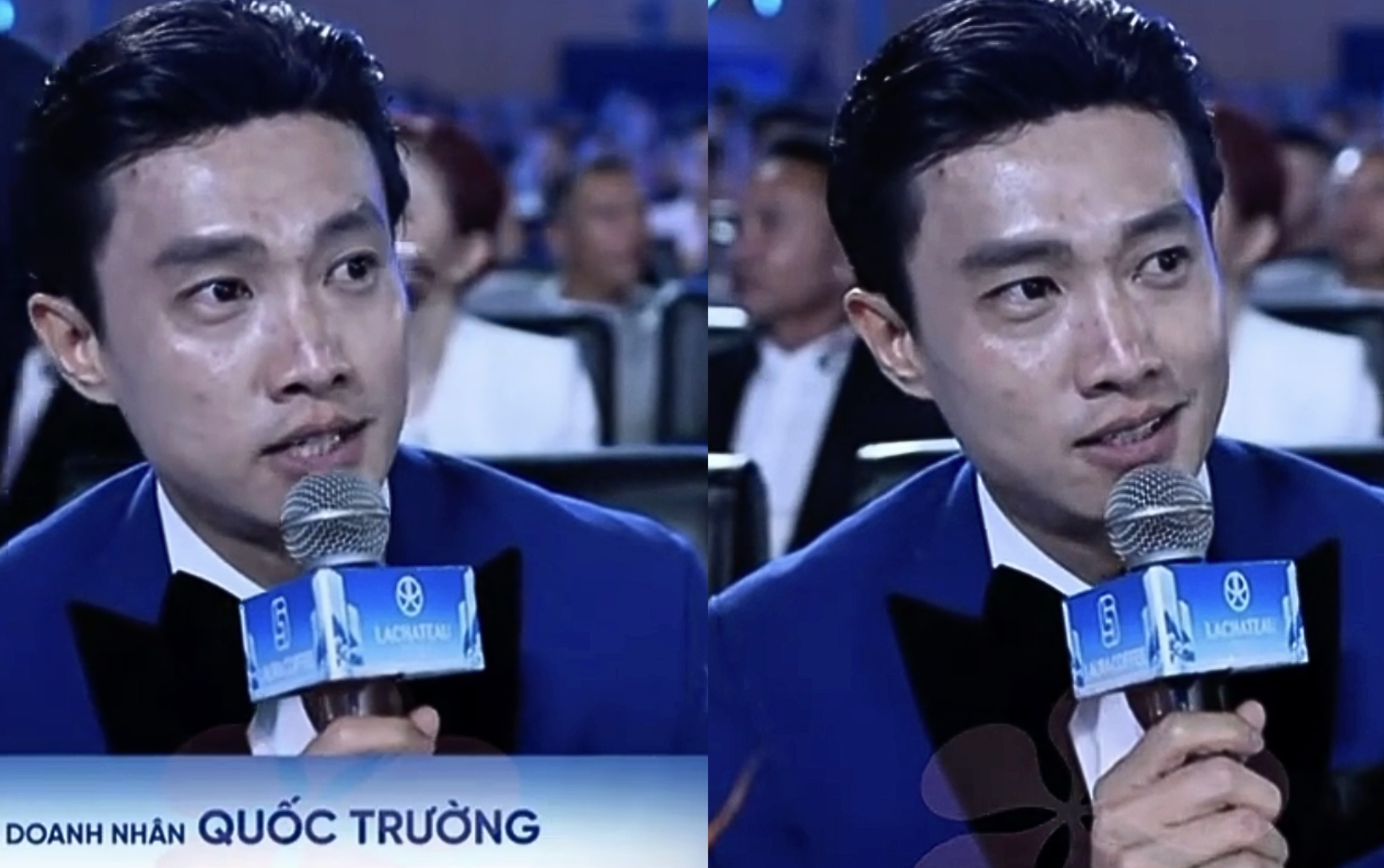 Quốc Trường hiếm khi lộ mặt kém sắc trên sóng như lần này (Ảnh chụp màn hình).